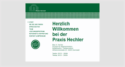 Desktop Screenshot of praxishechler.de