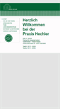 Mobile Screenshot of praxishechler.de